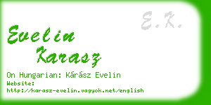 evelin karasz business card